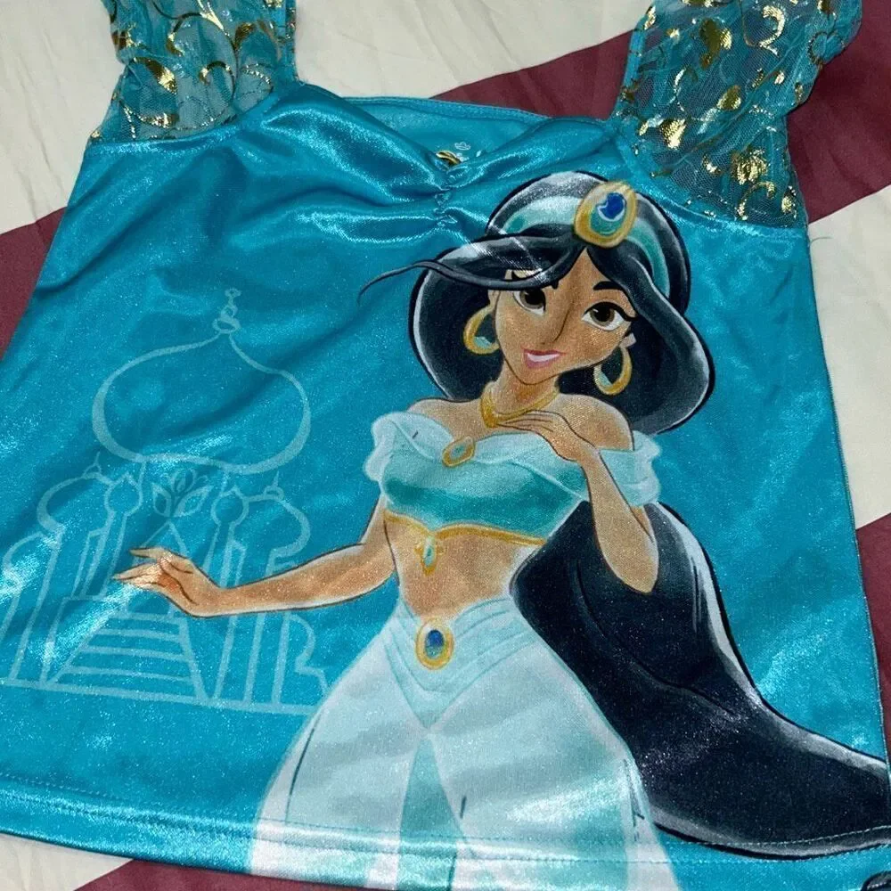 Disney Princess jasmine pajamas dress up sz 5